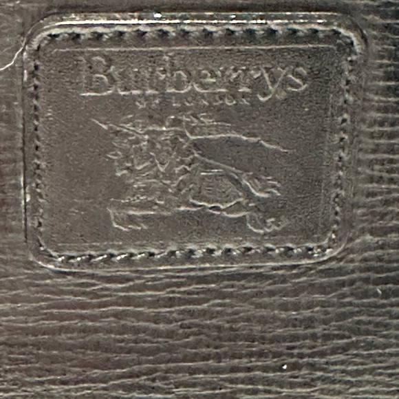 Burberrys Elegant Black Leather Unisex Business Bag EUC - Picture 3 of 14